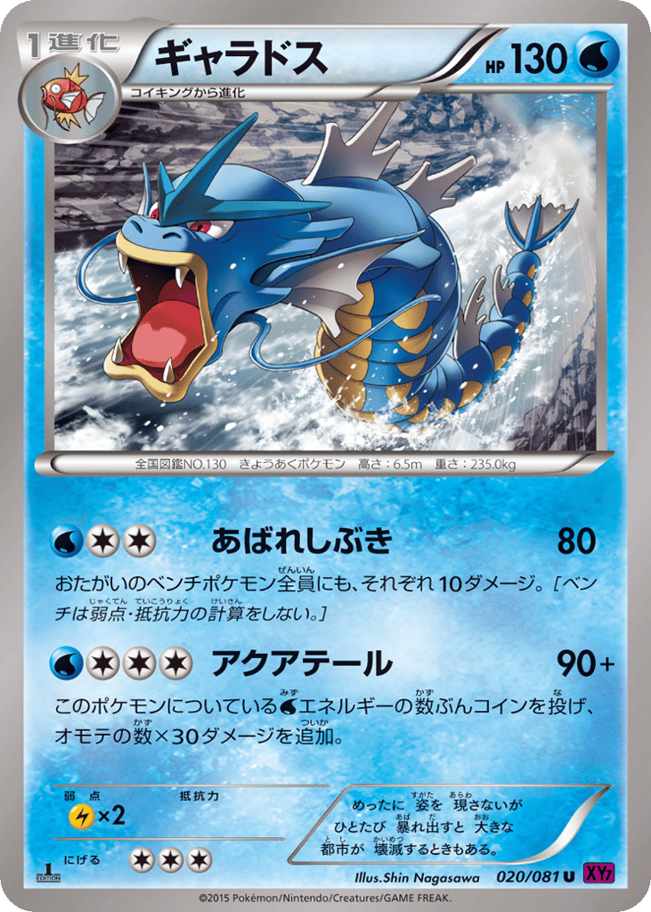 Gyarados – Bandit Ring 020/081 Pokémon card