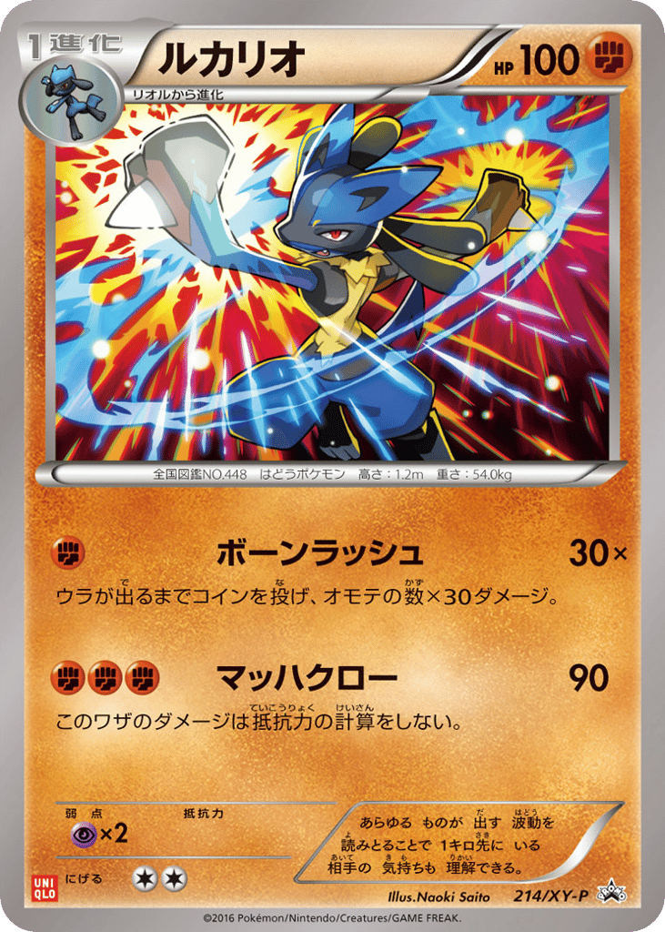 Lucario – XY Promos 214/XY-P Pokémon card